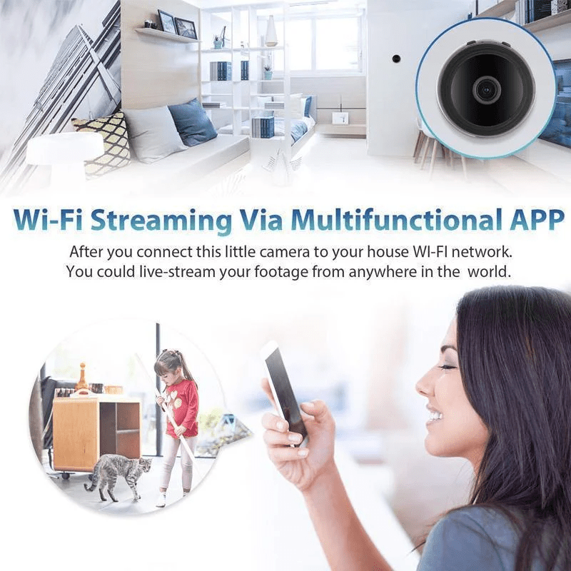MINIGUARD CAM – 1080p Mini Camera with Magnetic Mount & Night Vision