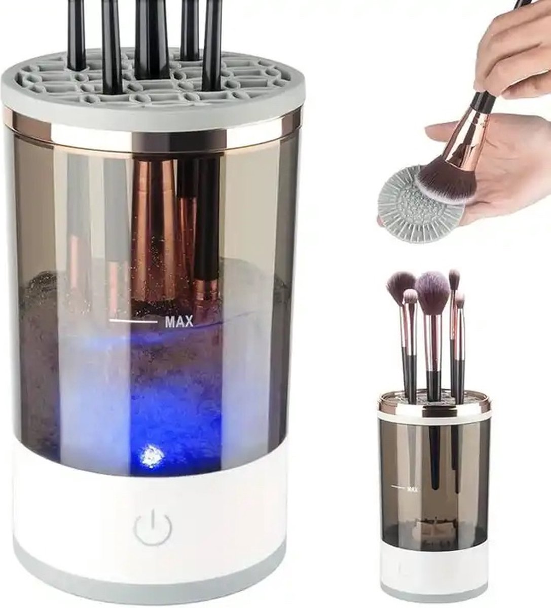 CleanEase Automatic Makeup Brush Cleaner – 3-in-1 Portable & Rechargeable