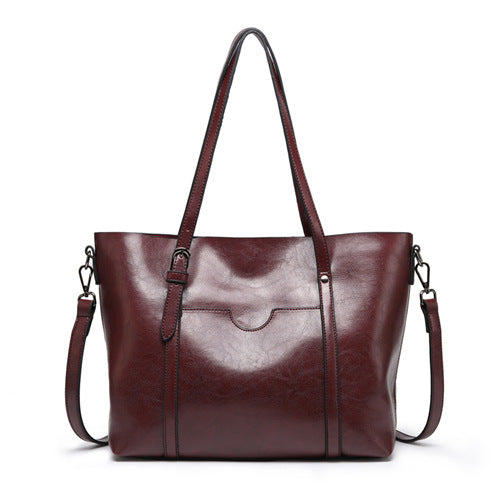 Stylish leather handbag with handcrafted details
