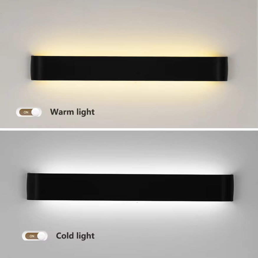 Nordic LED Wall Light - Modern Brushed Aluminum Indoor Wall Light