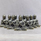 10 pieces mini brass sitting Buddha statue figure for travel Buddhism worship home office desk decoration