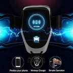 10W QI Wireless Fast Charger Car Mount Holder Stand For iPhone XS Max Samsung S9 For Xiaomi MIX 2S Huawei Mate 20 Pro Mate 20 RS