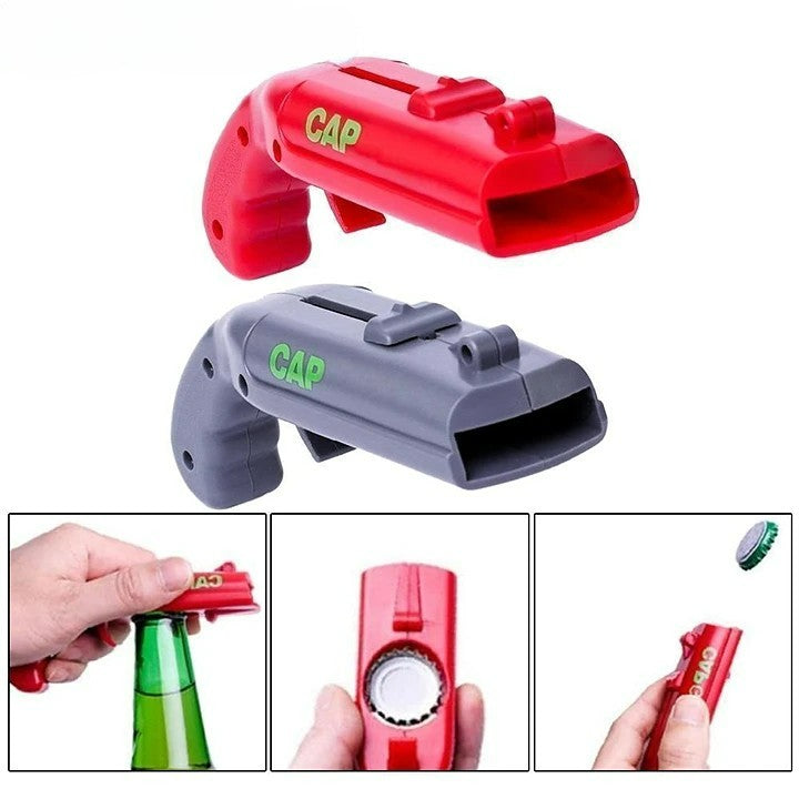 Cap Gun Beer Bottle Opener, Launcher Shooter Bottle Opener