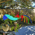 Colourful chicken design garden decoration
