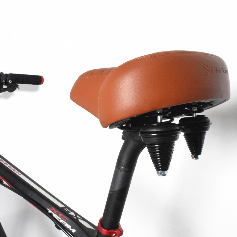 Ergonomic Oversize Bike Saddle with Shock Absorption – Comfortable Bike Saddle for Road and Mountain Biking