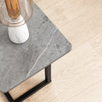 ModernoCurve C-Side Table | MDF Tabletop | Modern Design | Space-saving | Perfect for Living Room & Bedroom