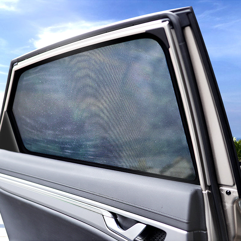 Magnetic holder for car window shade dispenser