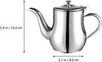 Oil filter jug in stainless steel