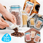 10+10 | Reusable Ziplock bags in jar design