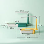 Updated telescopic sink rack