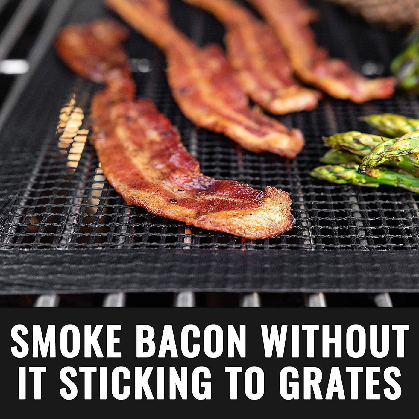 Reusable non-stick PTFE fiberglass grill mat