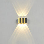 Modern Light Luxury Golden Aluminium Outdoor Waterproof Terrace LED Wall Light Lamp