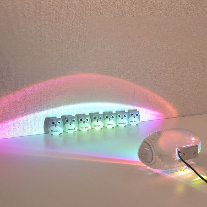 Creative Crystal Projection Angel Eyes LED Table Lamp