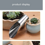 Stainless Steel Scoop for Potting Soil – Robust Planting Scoop for Garden and Balcony