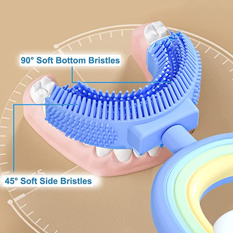 Children's Rainbow U-shaped Toothbrush