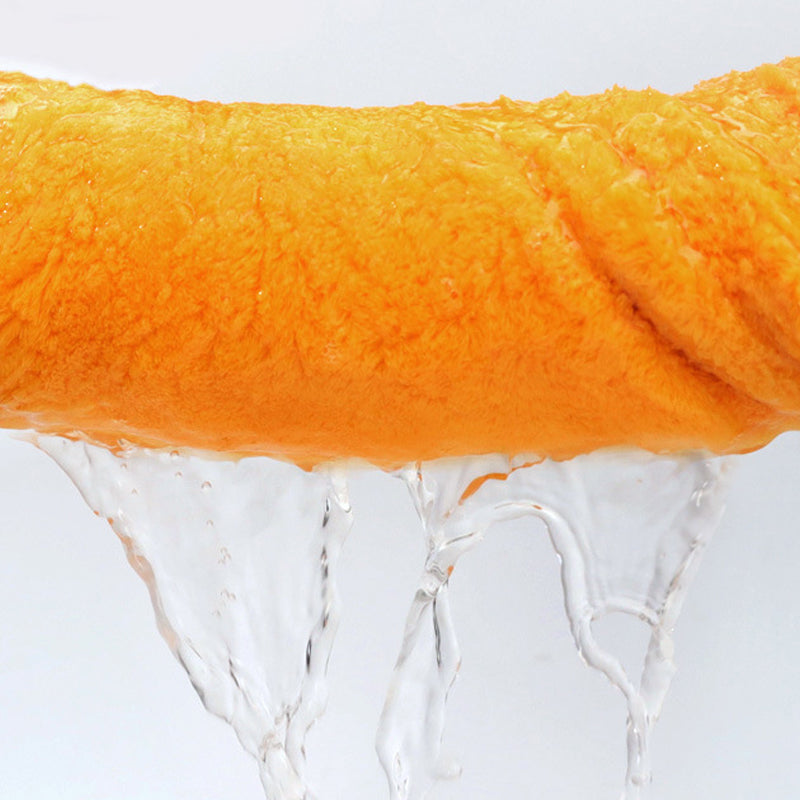 Super absorbent hair towel wrap
