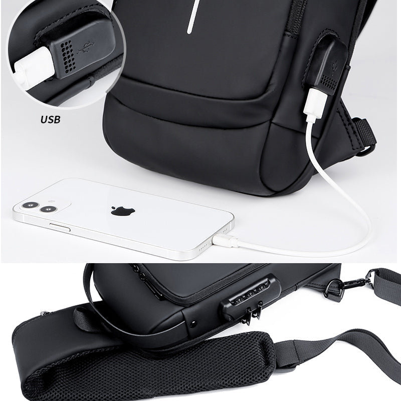 Casual Multifuntional Anti-theft Chest Bag for Men