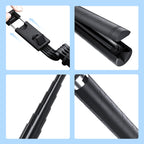 Selfie stick with LED fill light