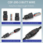 Outdoor waterproof electric cable connector