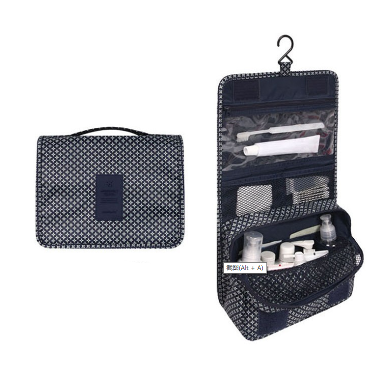 TravelEase – Water-repellent cosmetic bag with hook and compartments | Travel toiletry bag