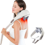 RelaxaPro | Shiatsu Neck Massager – Heated Relief – Cordless Design – Ideal for Office & Home Use