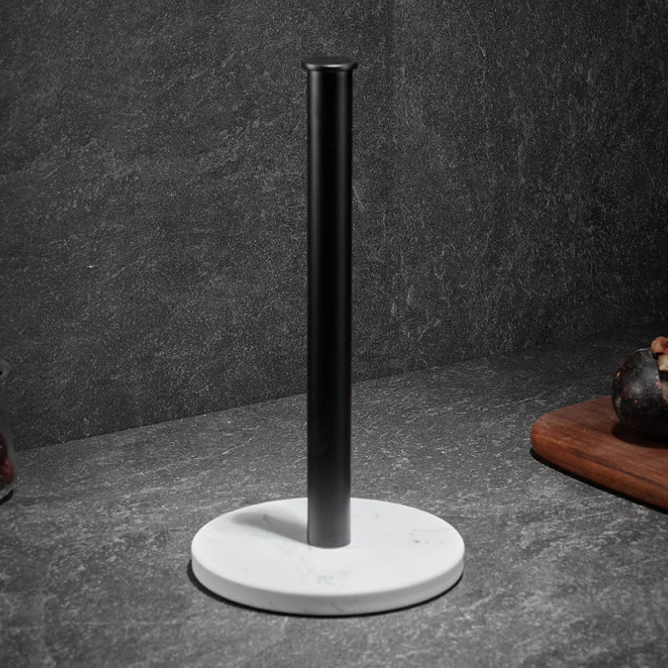 Marble paper towel holder – gold details for exceptional style
