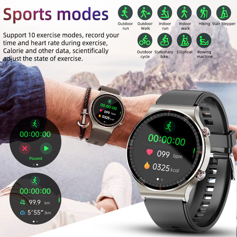CFDA EKG Blood Oxygen Heart Rate Health Monitoring Smart Watch