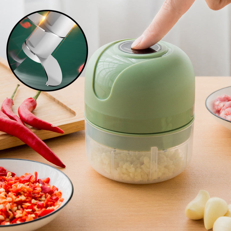 USB rechargeable electric garlic mill