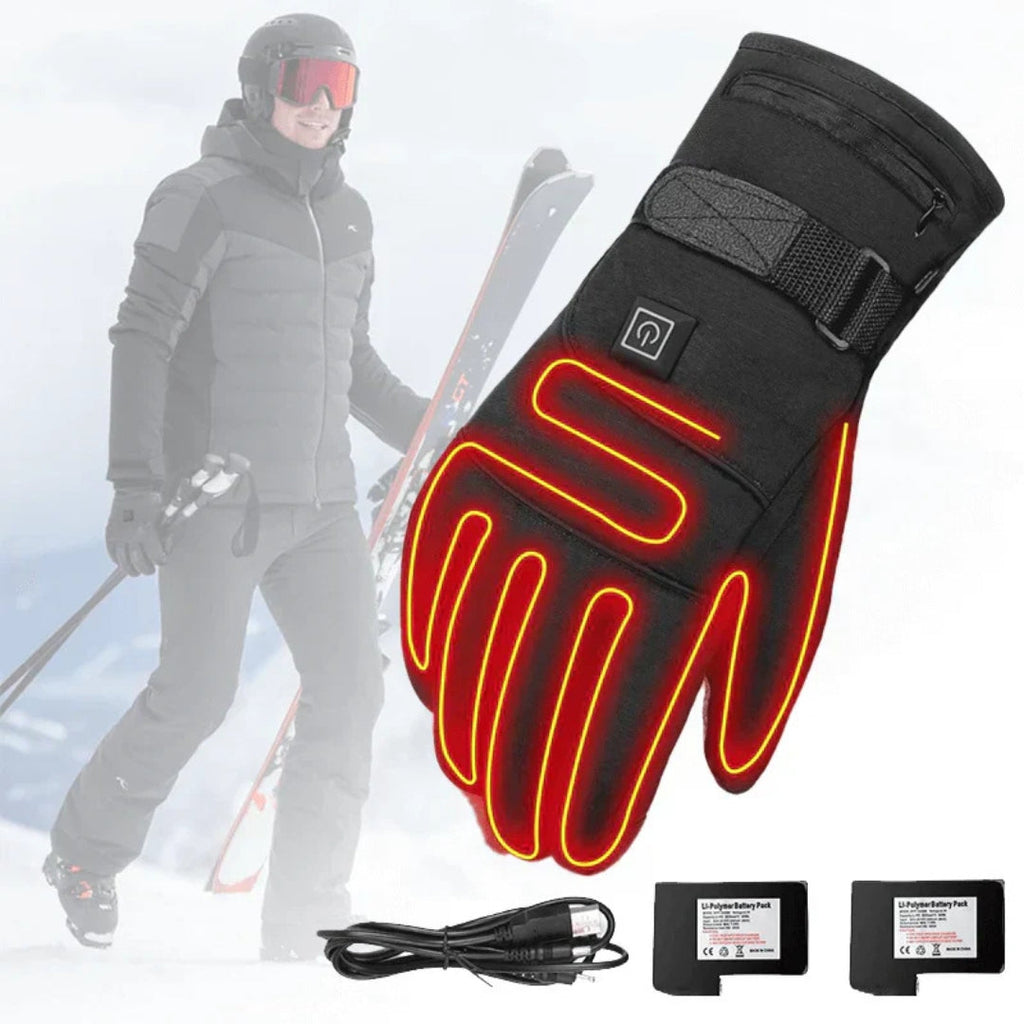 Electric Heated Winter Gloves – Adjustable Heat and Touchscreen Compatible