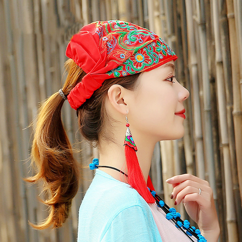 Ethnically embroidered turban