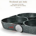 Four-hole egg pan, breakfast omelette household frying pan non-stick pan