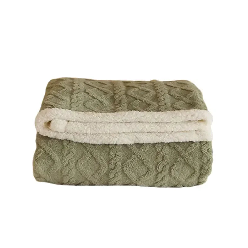 Thick Winter Lambswool Blanket - WarmWool