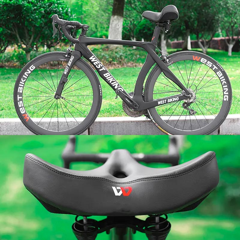 ComfortRide Extra Wide Bicycle Seat | Pain-Free Sitting | Ergonomic Saddle for Long Rides