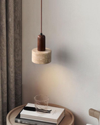 Stylish Pendant Lamp with Stone Effect