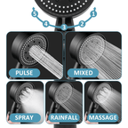 StromRegel Shower head with 5 settings and button