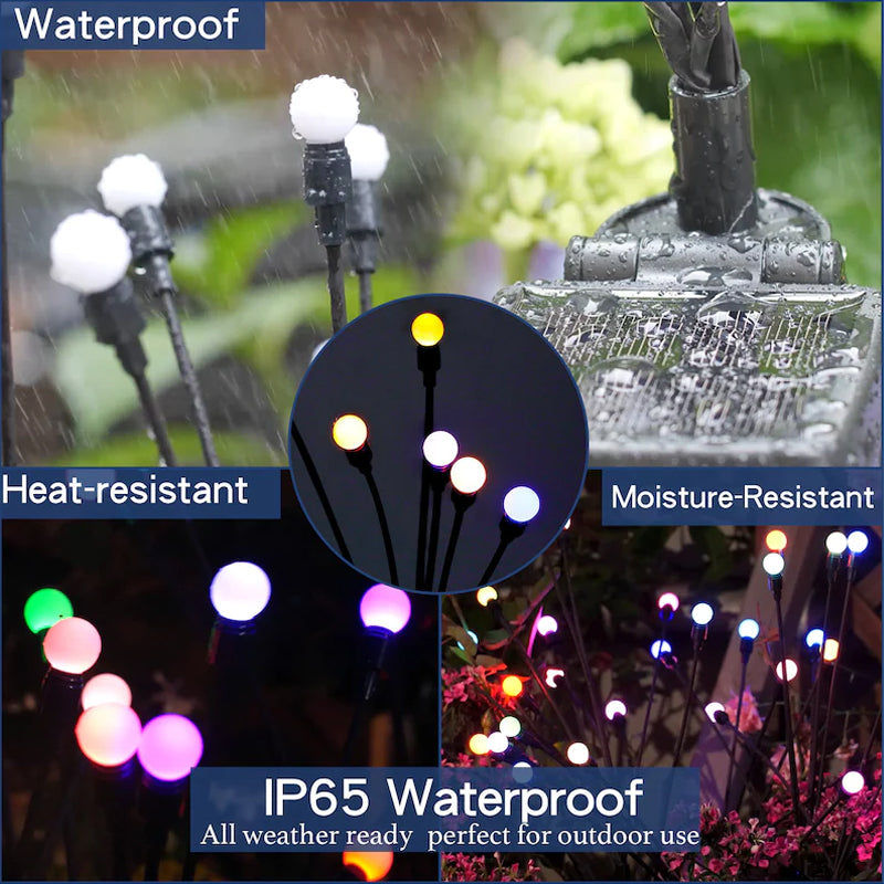Solar Garden LED Firefly Plug Light