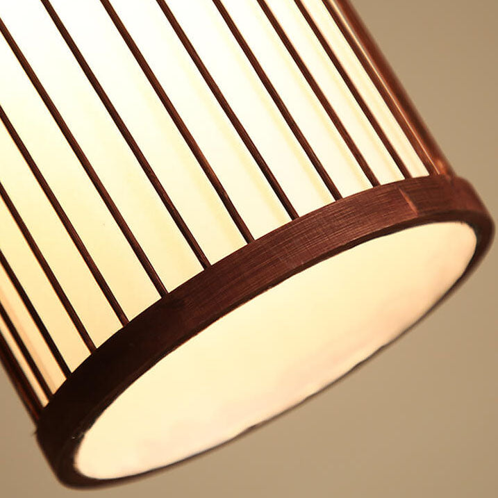 Bambora Zen Pendant Light | Handwoven Bamboo Lantern | Japanese Design | Natural Elegance