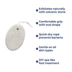 Hard Skin Relief – Natural Volcanic Rock – Smooth Cracked Heels Fast with Home Pedicure