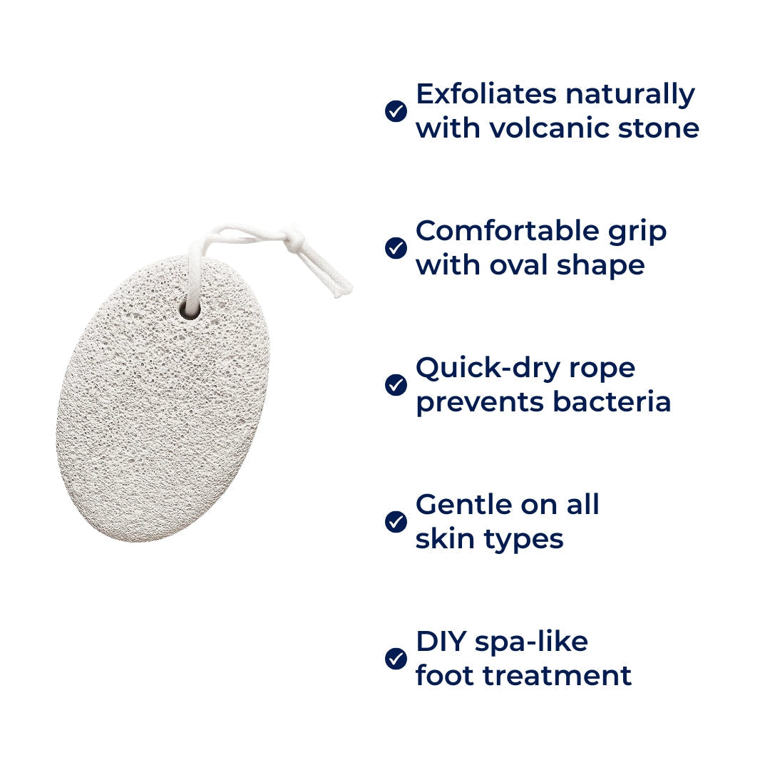 Hard Skin Relief – Natural Volcanic Rock – Smooth Cracked Heels Fast with Home Pedicure