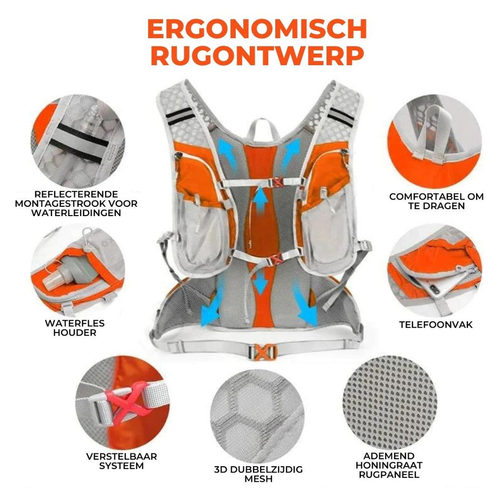 TravelLite Backpack - Ultralight Hydration with Integrated Water Tank