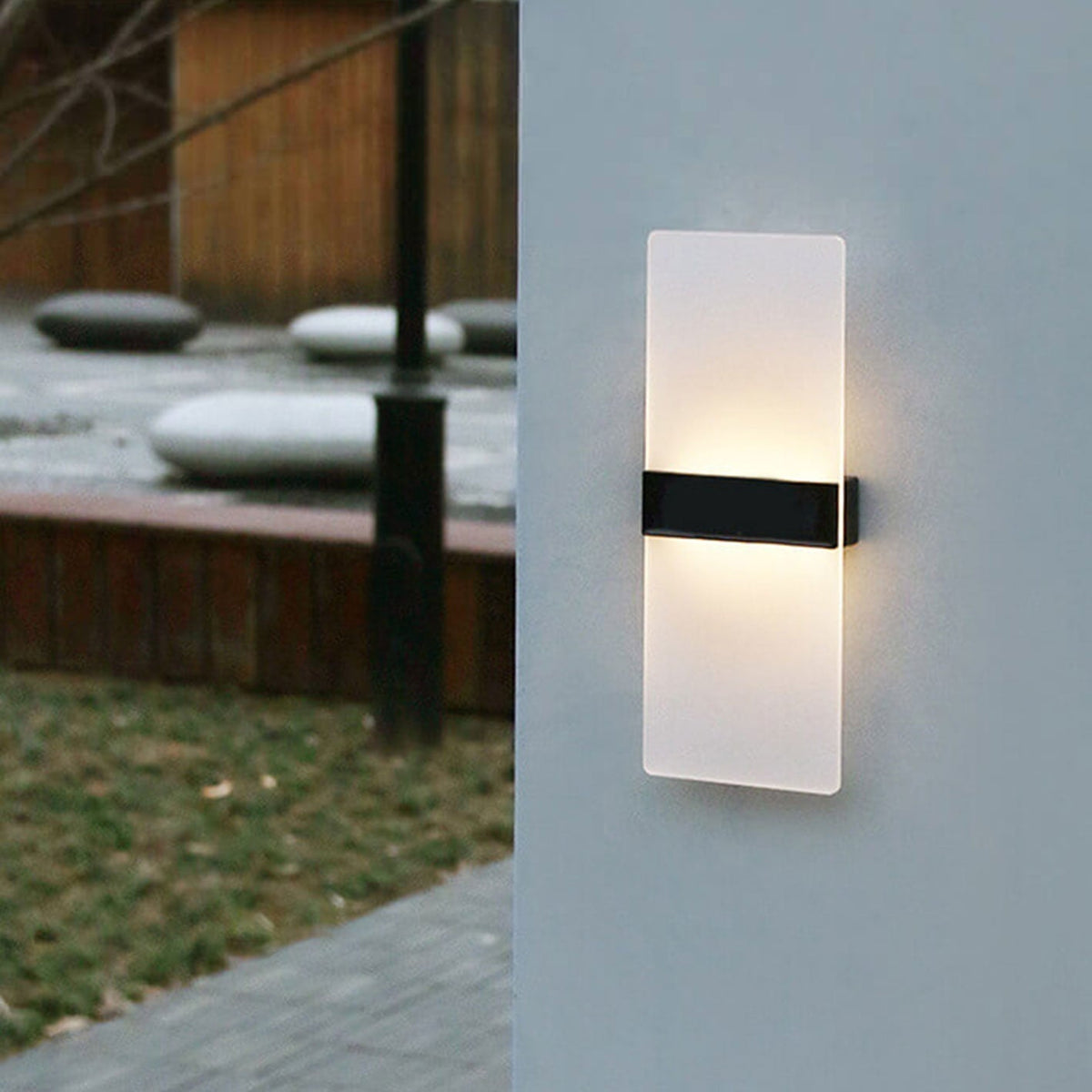 LumaZen Solar LED Wall Lamp | Weatherproof | Solar Powered Outdoor Lighting | Garden & Patio Decor