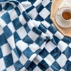 Stylish blanket in checkered pattern for your home