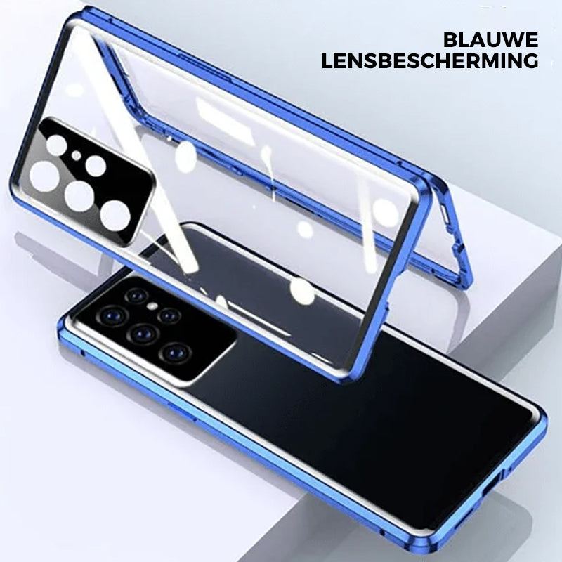 tempered glass double-sided phone case for Samsung