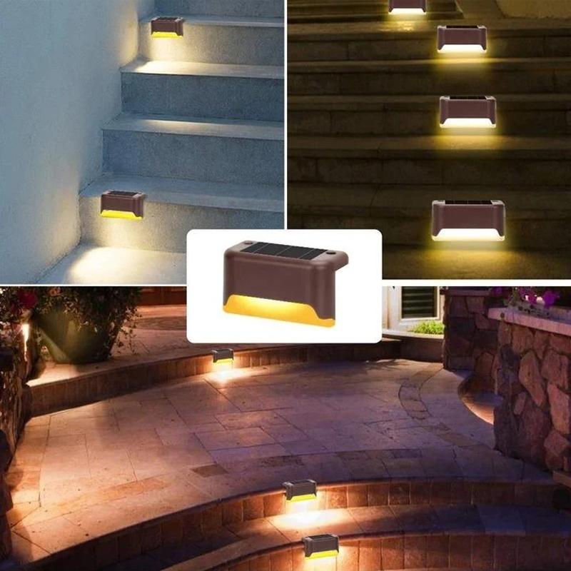 Solar outdoor step lights (4 pcs)
