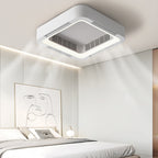 Modern Blade-less Ceiling Fan with LED Lighting and Chandelier