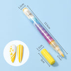 12-color ultra-thin curved nail pencil