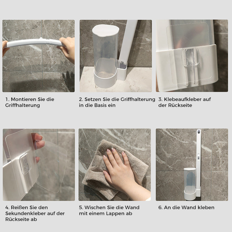 Disposable toilet brush