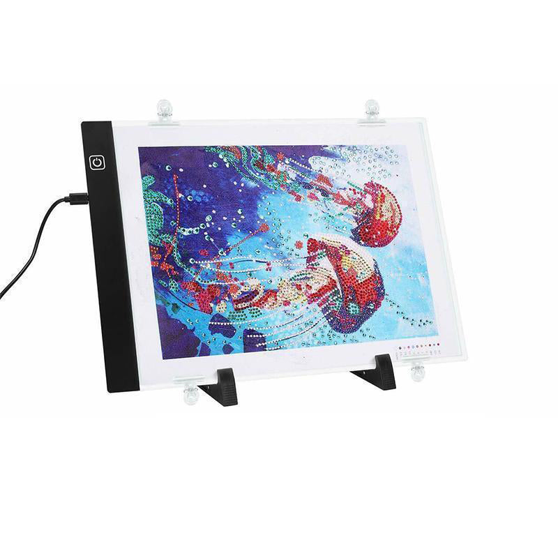 Drawing board with LED light