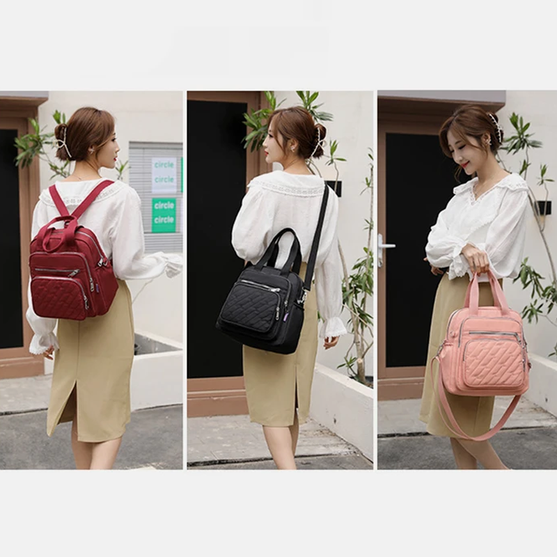 Multifunctional lightweight embossed elegant handbag shoulder bag