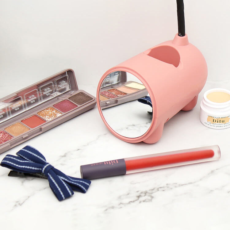 LED Desk Lamp Rabbit | USB & Touch | With Pen Holder | Pink, Green, Blue